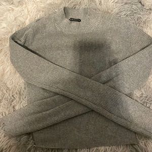 vintage gray brandy melvile tight soft sweater